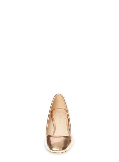 Rose Gold 'Daze' Ballerina Court Shoes